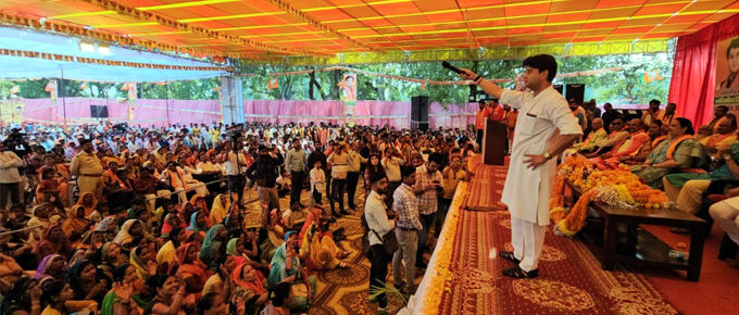 कांग्रेस लूट, फूट और झूठ की सरकार है - ज्योतिरादित्य सिंधिया