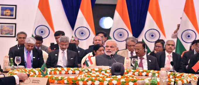 ब्रिक्स देशों के बीच 2020 तक 500 अरब डालर व्यापार का लक्ष्य हो : मोदी