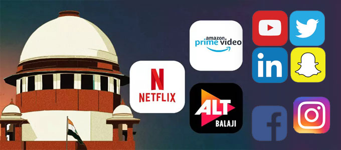 ओटीटी प्लेटफॉर्म और सोशल मीडिया पर अश्लीलता गंभीर मुद्दा: सुप्रीम कोर्ट 